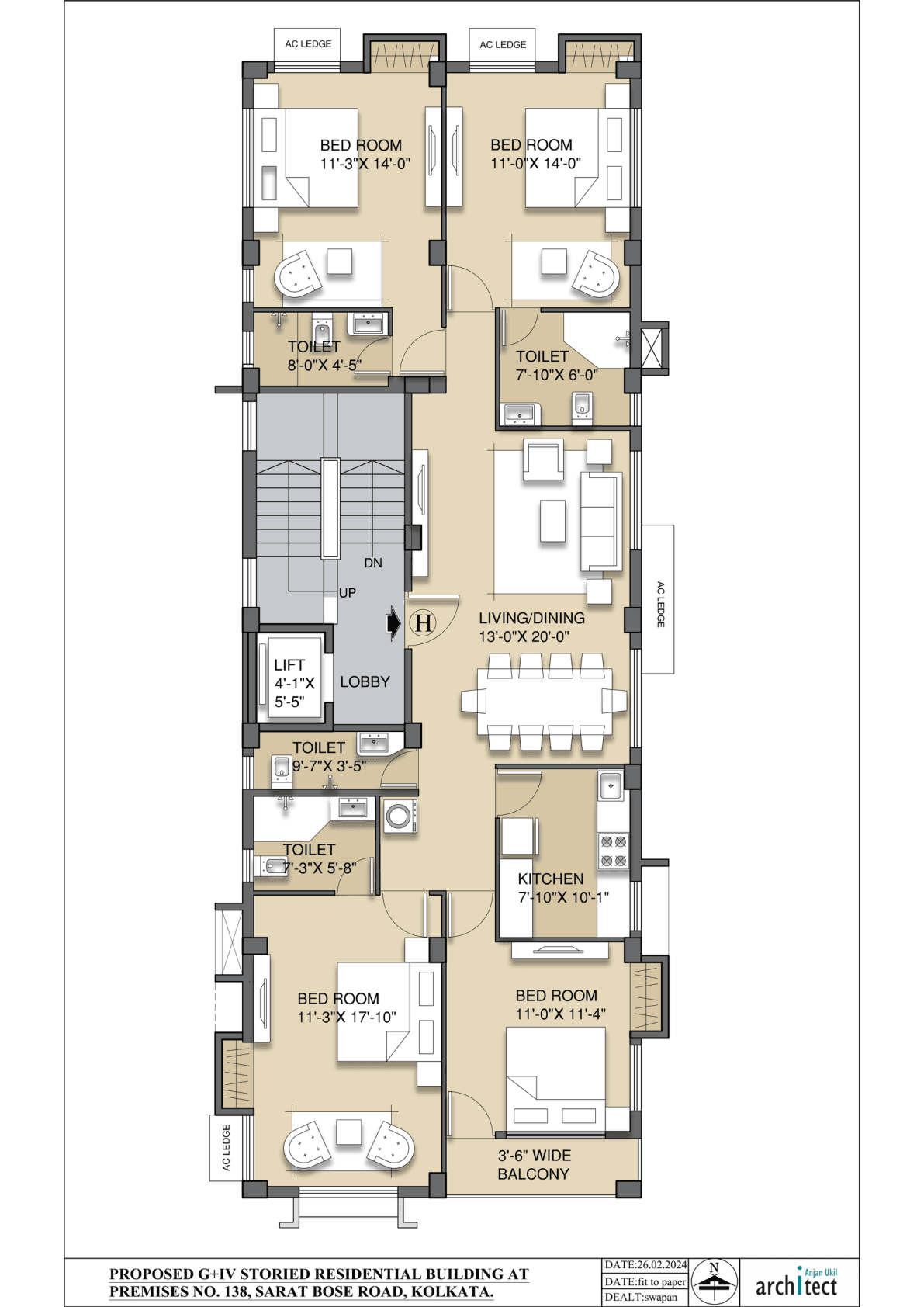 SJ Nirmala - Typical Floor (4 BHK)